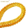 Fine AAA 100% Natural Faceted Citrine Round Natural Stone Beads Yellow Crystal For Jewelry Making Diy Bracelet Necklace 6/8/10MM 6