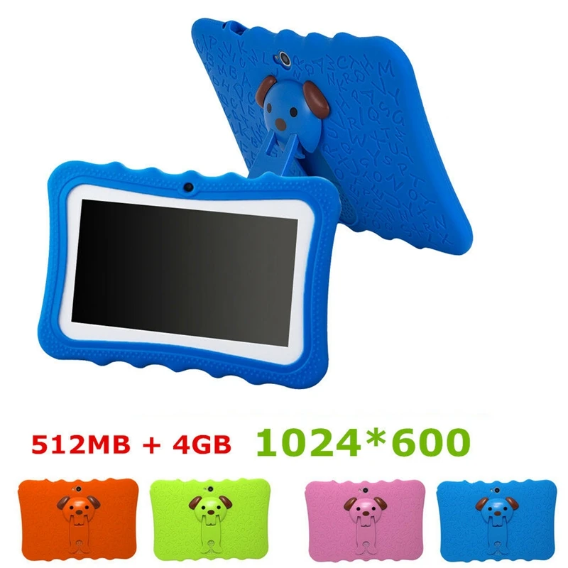 7 pulgadas niños Tablet cámara doble Android Wifi educación juego regalo para niños niñas, enchufe de la UE - 5