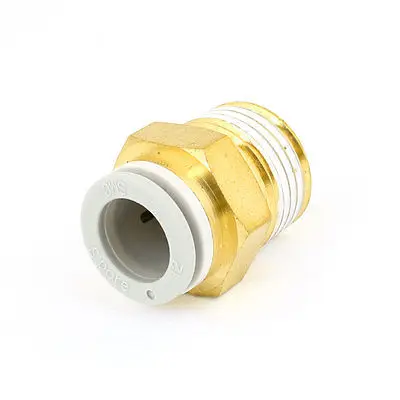 

1/2" PT Male Thread to 12mm Tube Push in Connect Straight Quick Fitting