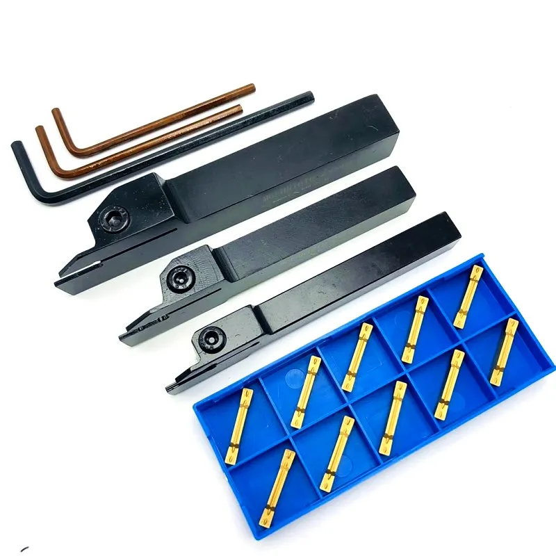 3PCS MGEHR1010-2 MGEHR1212-2 MGEHR1616-2 metal turning tool holder CNC + 10PCS MGMN200 grooving tools | Инструменты