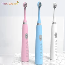 Мощная ультра звуковая электрическая зубная щетка USB зарядка перезаряжаемая зубная щетка es моющаяся электронная отбеливающая щетка для зубов