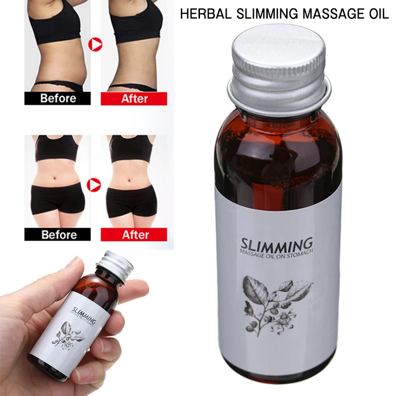 30ml Natural Herbal Slimming Massage Oil Essential Body Weight Loss Slim Organic Waist Shaping Lose | Красота и здоровье