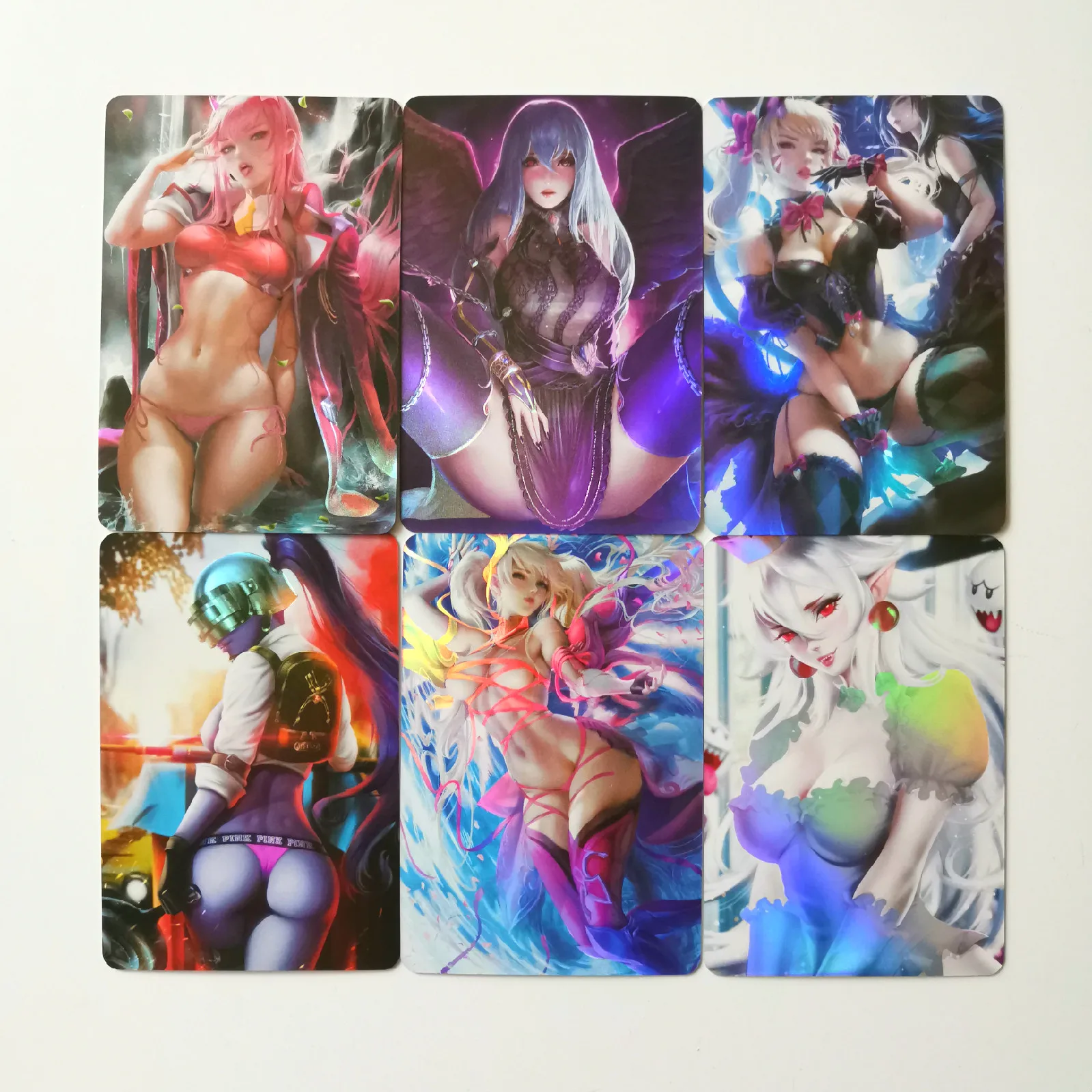 28 шт./компл. сексуальная красота шестая одна деталь KDA Akali Boa Hancock DVA Игрушки Хобби Коллекционные игрушки коллекция аниме-открытки