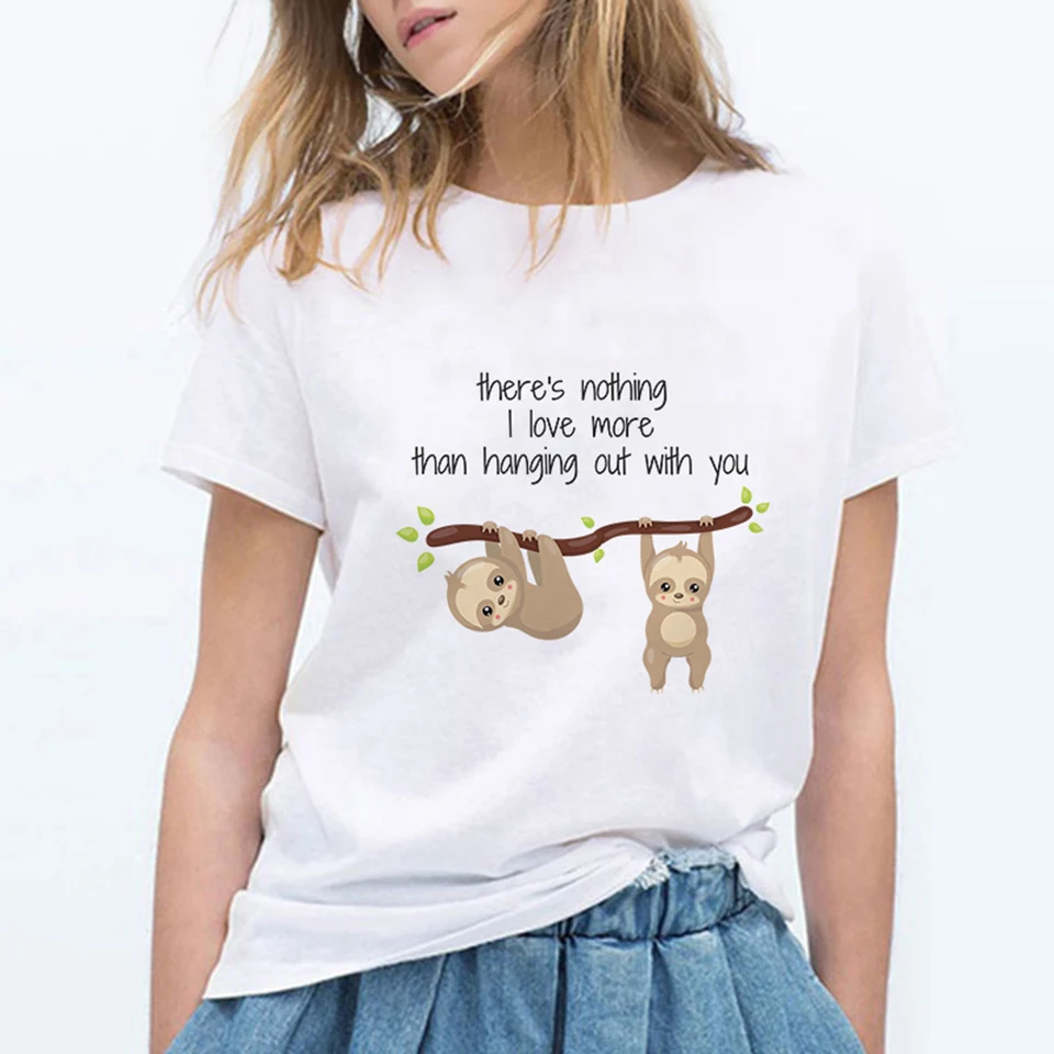 Sloth t shirt girl Clearance