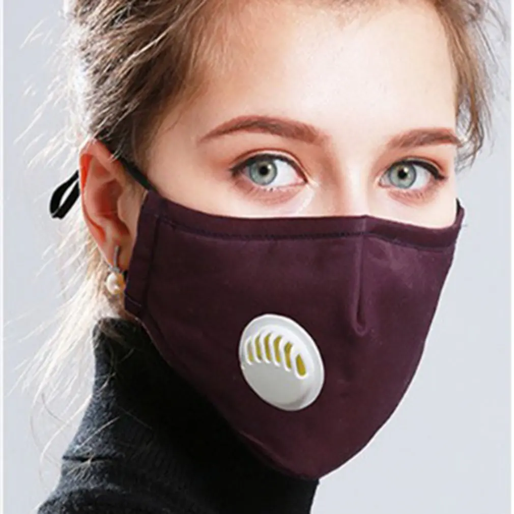 

Cotton PM2.5 Anti Haze Mask Breath Valve Anti-dust Mouth Mask Activated Carbon Filter Respirator Mouth-muffle Mask Face