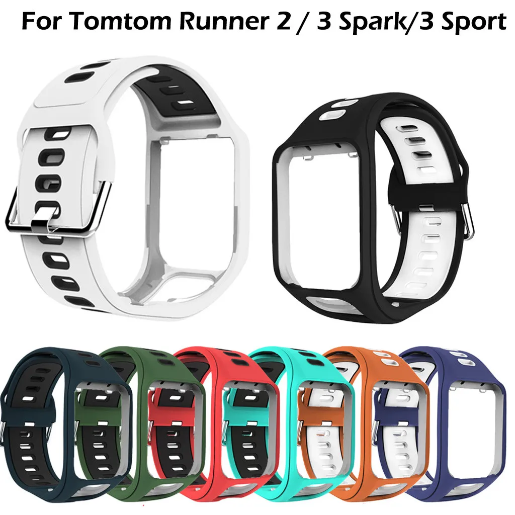 Высококачественный силиконовый сменный ремешок для часов для Tomtom Runner 2/3 Spark/3 спортивный ремешок для часов Correa de reloj# G1