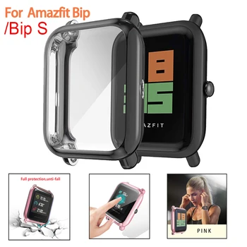 

Plating Protective Case For Xiaomi Huami Amazfit Bip Smart Watch Cover TPU Soft Case For Amazfit Bip Lite /Bip S Protector Shell