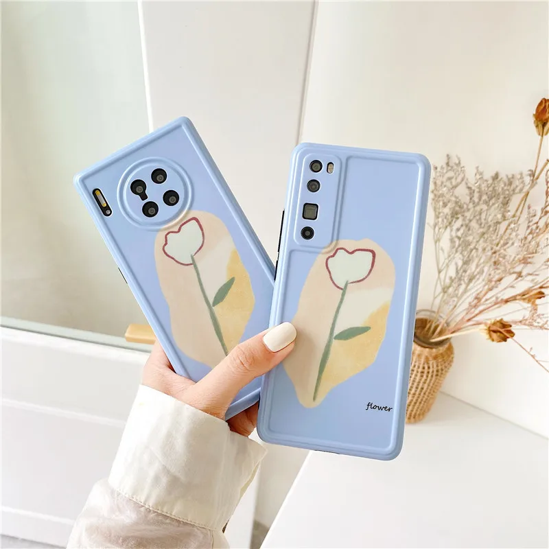 Тюльпан для Huawei Mate30pro мобильный телефон Shell P30 Couples P40pro все края входят в комплект