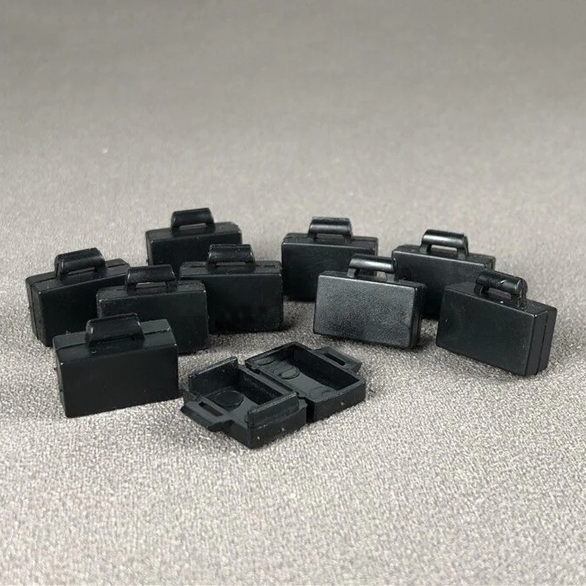 10Pcsset Box Block Legoingly Figures Briefcase Suitcase Handbag Building Blocks MOC Accessories DIY Kids Toys Bricks Gifts (2)