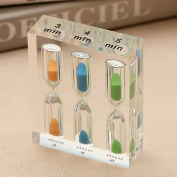 

10pcs Creative Time Acrylic Hourglass Sand Timer 1/2/3/4/5 Minute Funnel Home Desktop Decoration Laboratory Kitchen Office