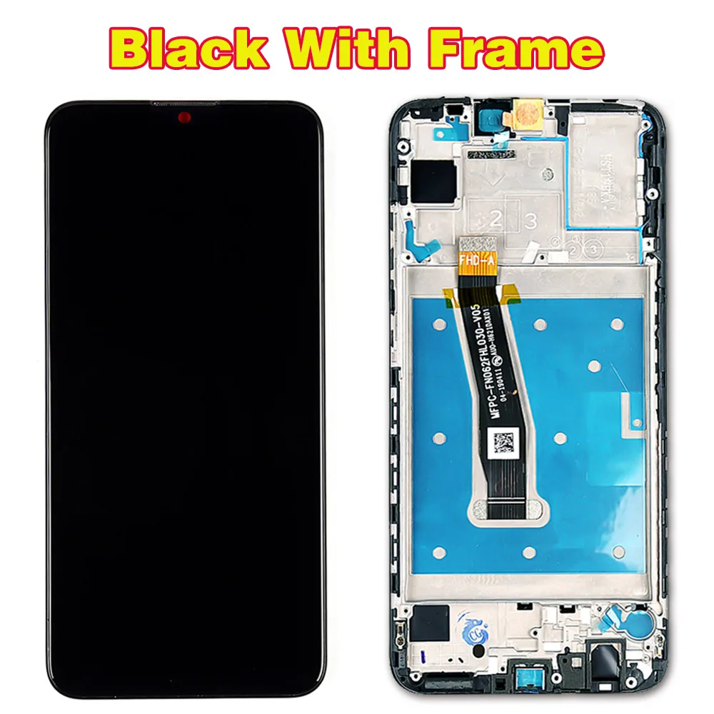 Black With Frame Протестированный олеофобный сенсорный экран для huawei P Smart POT-LX1 L21 ЖК-дисплей 10 сенсорных дигитайзеров в сборе - Цвет: Black With Frame