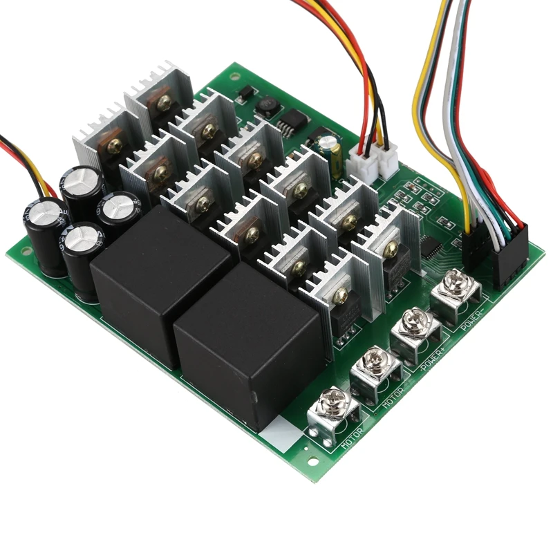 60A 10-55V Цифровой Дисплей контроллер скорости ШИМ модуль вперед разворот 0- Регулируемый двигатель постоянного тока, 12 В, 24 В, 36 В, 48V макс 100A