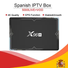 X96H Android 9.0/H603/Dual WIFI/6K/Smart TV Box&King ott iptv subscription Spain France Arabic Turkish Portugal DAZN Adult iptv