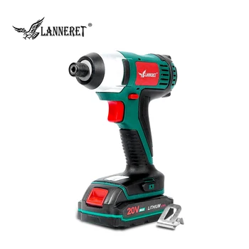 

LANNERET 20V Electric Screwdriver Cordless Screw Driver Impact Drill 150NM Variable Speed Rechargeable Drill BMC Box