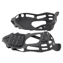 24 зуб ледяной захват для обуви открытый противоскользящие скалолазание снежные кошки шипы цепи когти Захваты сапоги