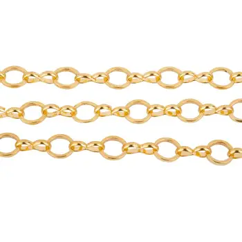 

1 Yard Brass Handmade Chains Mother-son Chains Jewelry Making Chains Size 6x1mm