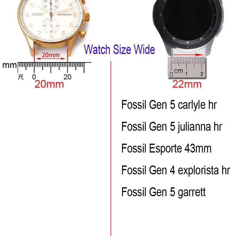 Watch Strap For Fossil Gen 5 Garrett 