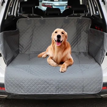 Dog Car Seat Cover Pet Travel Dog Carrier Car Trunk Mat Waterproof SUV Cargo Liner For Dogs Washable Free Shipping Items 1