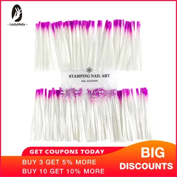 

Professional 50/100 PCS / Bag Fiberglass Nail Extension Form for Nail Silk Extension Fibernails Acrylic Tips Manicure Salon Tool