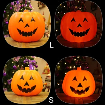 

Halloween Music Pumpkin Lighting Lantern Sound Control Pumpkin Lamp Light Party Home Decor DTT88