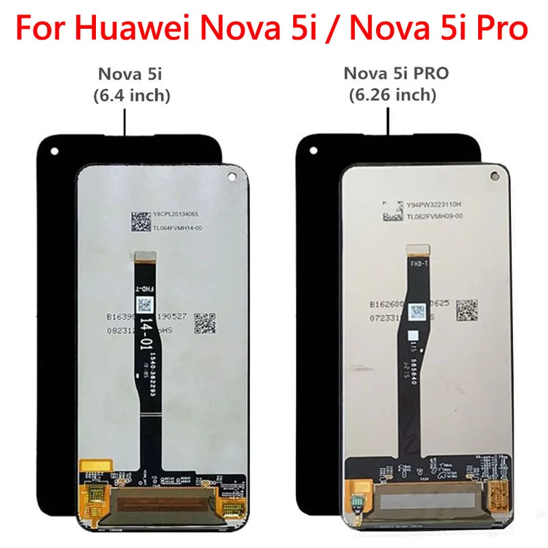 DHL 10 шт./лот Nova 5i lcd для huawei Nova 5i PRO ЖК-дисплей с сенсорным экраном дигитайзер сборка Замена для huawei Nova5i PRO