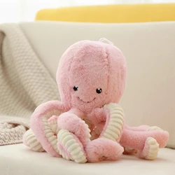 Juguetes de peluche de tamaño personalizado para bebés, juguetes de peluche de pulpo para niños, cumpleaños, navidad, regalos para niños, muñecas Tako lindas
