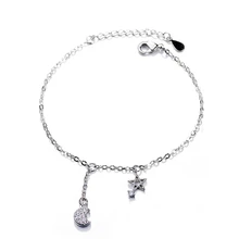 Простые Асимметричные женские браслеты из циркона с эффектом памяти, 925 пробы и серебра SBR214