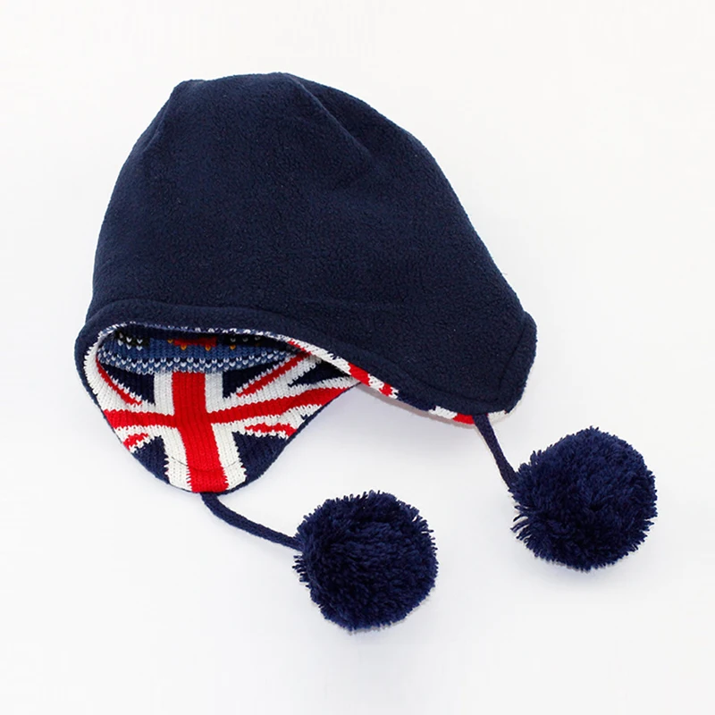 Hat Scarf Set Kid Boy Winter Fleece Lining Beanie Warm Head Skiing Outdoor Accessory For Baby
