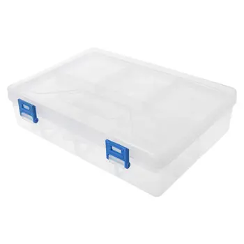 

Double Layer Pencil Case Transparent Plastic Pen Storage Box Stationery School Office Supplies Kids Gift