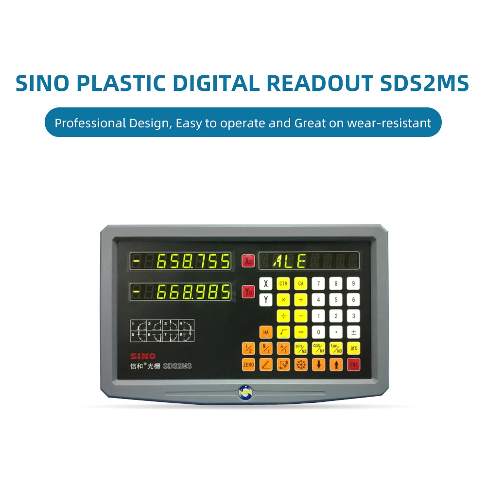 Высокоточный токарный станок Sino фрезерный с 2 осями цифровое считывание DRO SDS2MS TLL