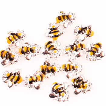 

20Pcs/lot F722 Animal Bee Dangle Floating Charms Finding Hanging Locket Pendant Bracelet Floating Jewelry Wholesale