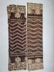 Стоимость продаж Высокое качество Африканский вышитые Базен riche ткань с шарфом для нигерийских вечерние платья 5 + 2yds/шт GZ135