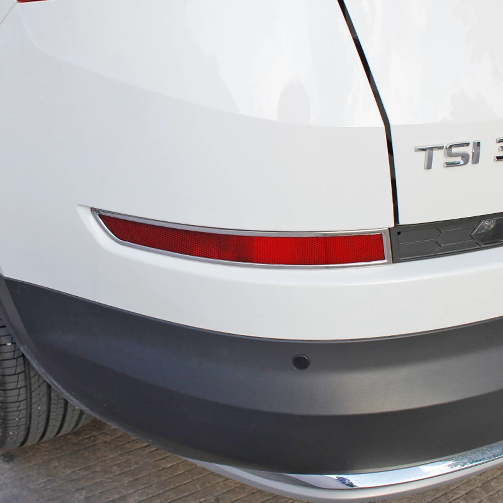 Car Exterior Rear Fog Lamp Taillight Cover Decoration Frame 2Pcs for Skoda Kodiaq 2016 - 2020 Styling Accessories