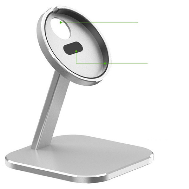 15W Desktop Mobile Phone Holder stand For iPhone 12 12Pro Max 12mini 360 Degree Magnetic Wireless Charger Holder