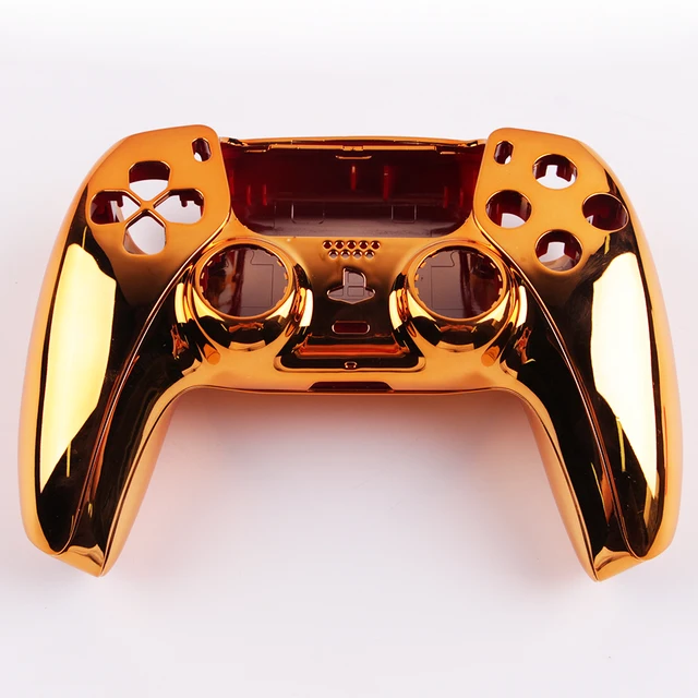 Minithink Gamepad Cover for PS5 Front Middle Controller Replacement Decorative Shell for Playstation 5 Games Accessories Orange