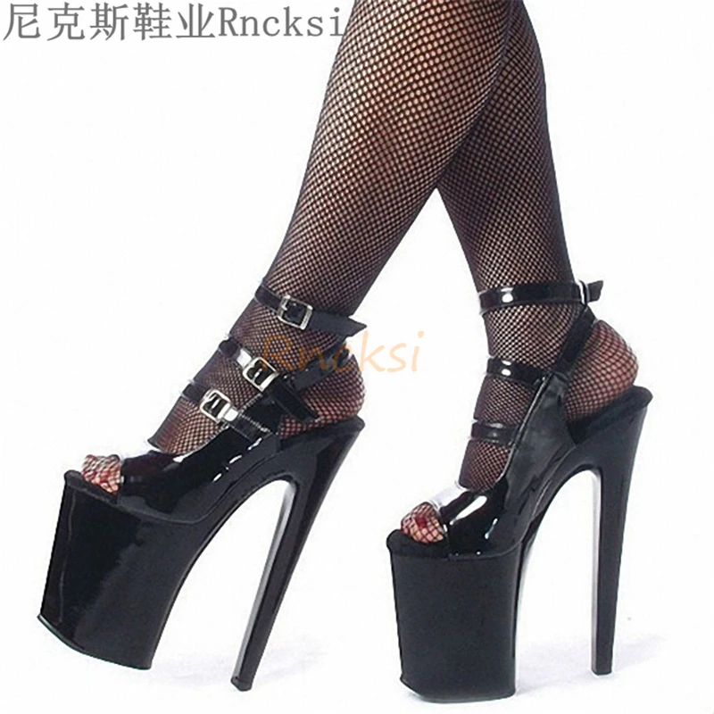 Rncksi Women Sandals Heel Summer Shoes Slingbacks Custom Shoes  20Cm Wedding Bridal Shoes New Heels 2020 Nightclub girls shoes