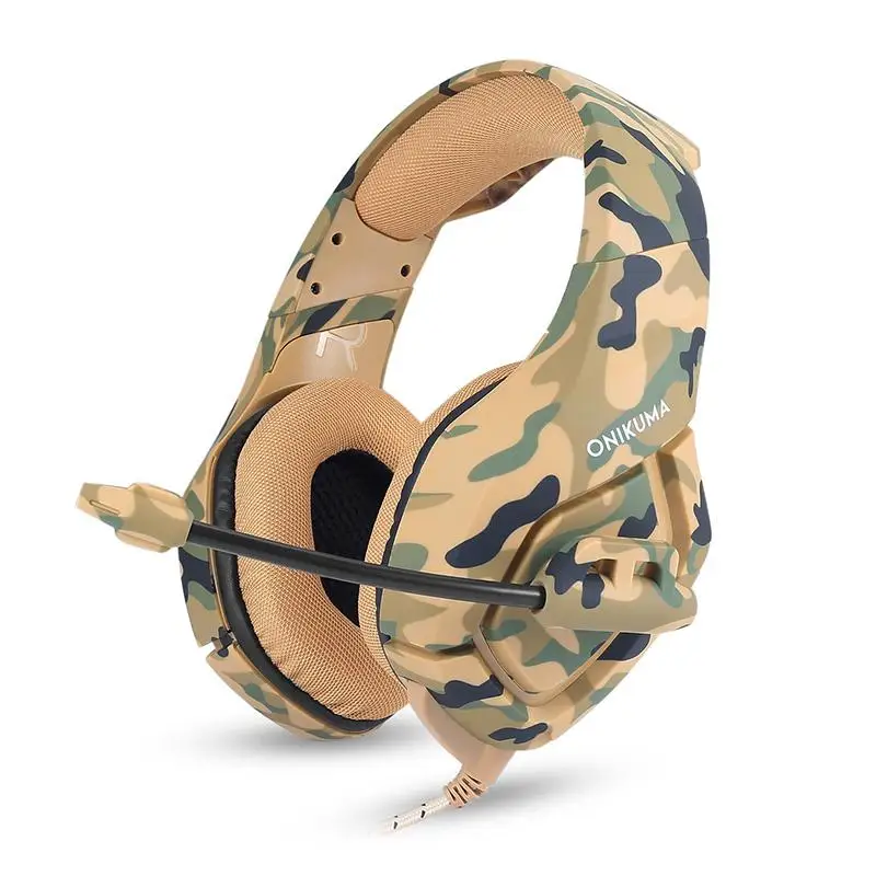 K1 Headset Stereo Bass Surround PC Gaming Headphones Game Headset with Mic for PC Mobile Phone for PS4 Xbox One