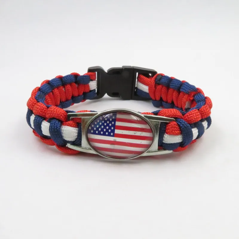 

infinity love USA country Bracelet handmade USA rope bangle fashion USA bracelet unisted state flag bangle