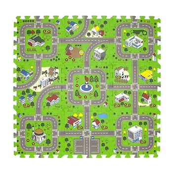 

Traffic City Road Environmental Protection Foam Splicing Mat Children's Games Car Track Non-Slip Crawling Mat