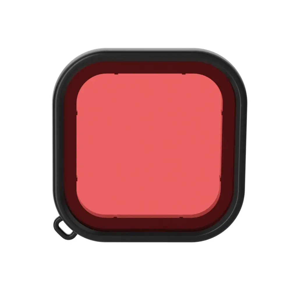 red Подходит для Gopro Hero8 черный тонированный фильтр для дайвинга квадратный корпус Дайвинг цветной фильтр для объектива для Puluz - Цвет: red