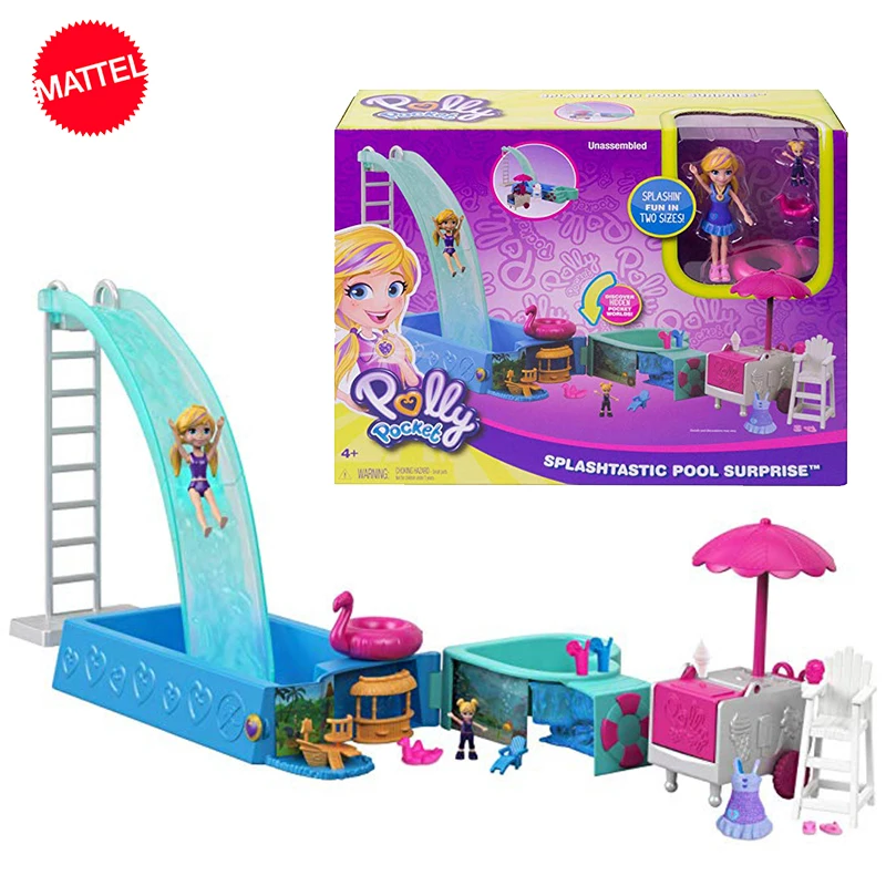 Original Polly Pocket Girls Doll House Big Million World Treasure Box Dolls Travel Style Girls Toys Accessories Summer Juguetes