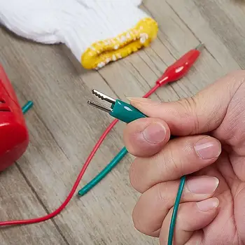 

10pcs Alligator Clips Electrical DIY Test Leads Alligator Double-ended Test Jumper Clip Wire Roach Test Clips Set Lead Croc H2S7