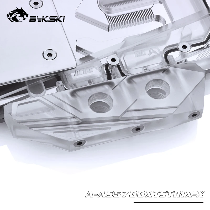 Bykski Water Block use for ASUS ROG STRIX RX5700XT O8G GAMING / Full Cover Copper Radiator Block /