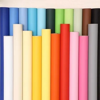 

PVC Waterproof Self-adhesive Wall Stickers Solid Color Room Decoration Dormitory Wallpaper Advertising Lettering Instant Sticker