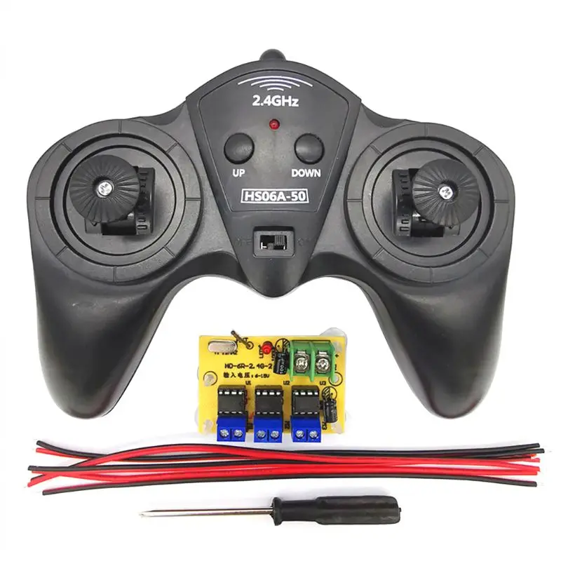 

2.4G Transmitter 6 Channel Remote Control Receiver DC 6V-15V Car Model Ship DIY