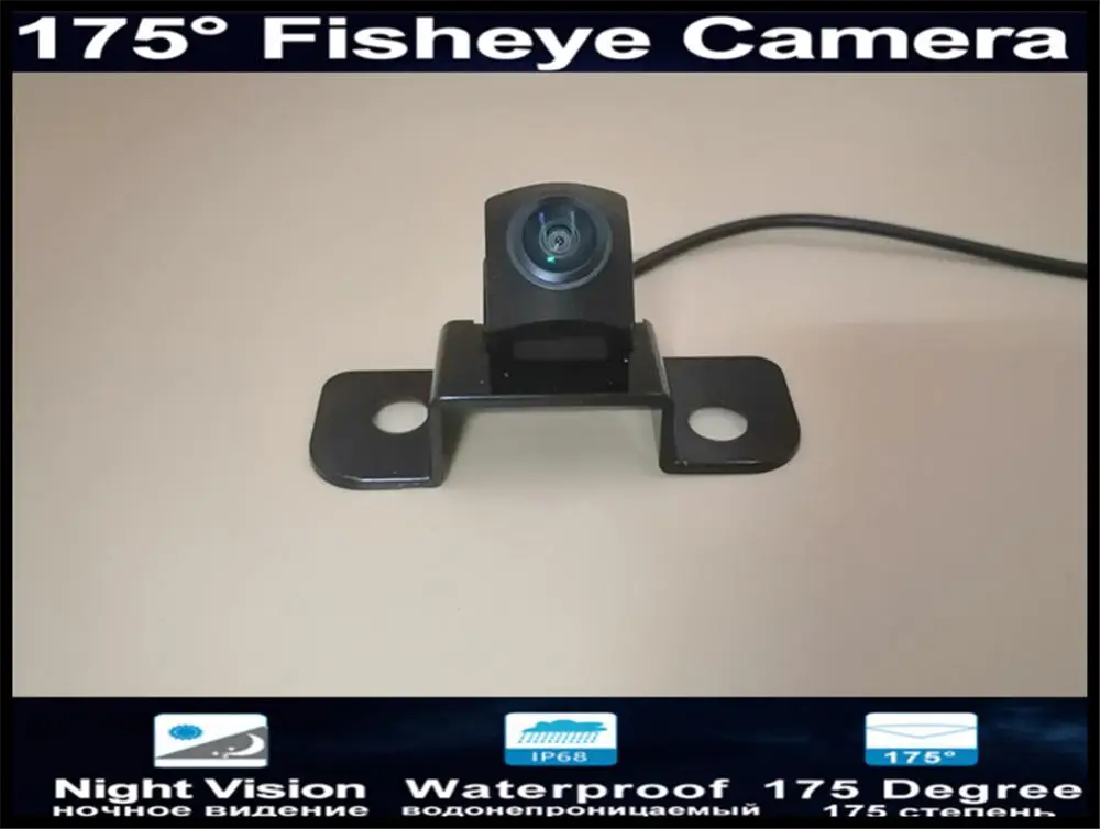 camera only 175 градусов, 1080 P, MCCD, рыбий глаз, Автомобильная камера заднего вида, резервная, обратная, парковочная камера для Toyota Crown 2008 2009, Автомобильная камера заднего вида - Название цвета: camera only
