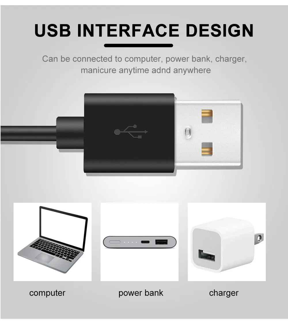 Conduziu a Lâmpada Secador de Unha Inteligente de Cura Solar Profissional Todos Gel Polonês Não-prejudicial Rápido Lâmpada Unha Seca Arte Máquina Ike Usb 36w uv Luz 8 IKE USB 36W CONDUZIU a Lâmpada UV