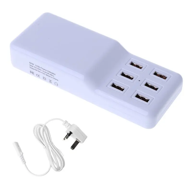 1 комплект 6 USB порт зарядное устройство смарт-адаптер быстрая зарядная станция Док-станция для Android samsung iPhone iPad аксессуары для мобильных телефонов H7ED