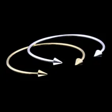 10 Новое поступление браслет стрелки красивая женщина браслет из нержавеющей стали золотой орнамент Рождественский подарок