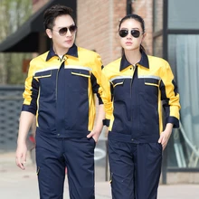 Новые рабочие комплекты одежды для мужчин и женщин Рабочая куртка+ брюки осень зима машина ремонт сварщик мастерская комбинезоны Рабочая форма